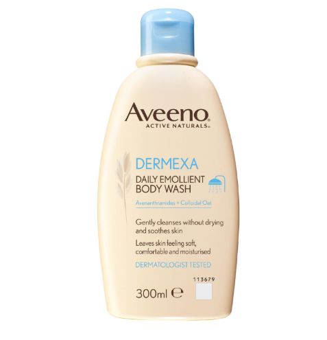 AVEENO DERMEXA DAILY EMOLLIENT BODY WASH 300ML