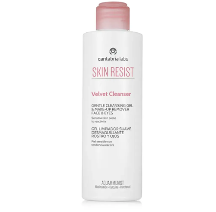 SKIN RESIST VELVET GEL NETTOYANT DOUX VISAGE ET YEUX 200ML