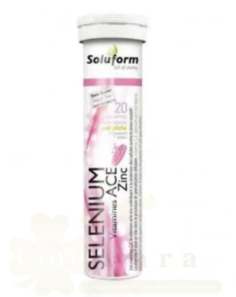 SOLUFORM SELENIUM VITAMINES ACE ZINC 20 COMPRIM?S