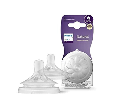 AVENT 2 TETINES NATURAL REPONSE 6M+ SCY966/02
