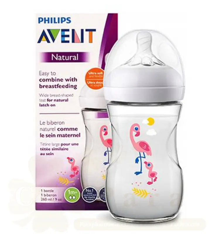 AVENT BIBERON NATURAL FLAMING 260ML SCF 070/21