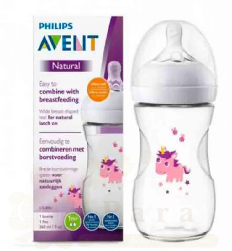 AVENT BIBERON NATURAL UNICORN 260ML SCF070/25