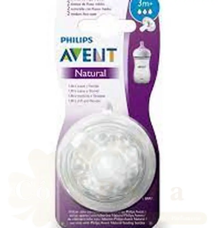 AVENT NATURAL 2 TETINES 3M+ MED FLOW SCF043/27