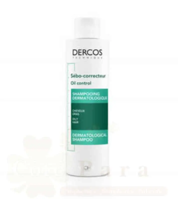 VICHY DERCOS SHP SEBO CORRECTEUR OIL CORRECT CHEVEUX GRAS 200 ML
