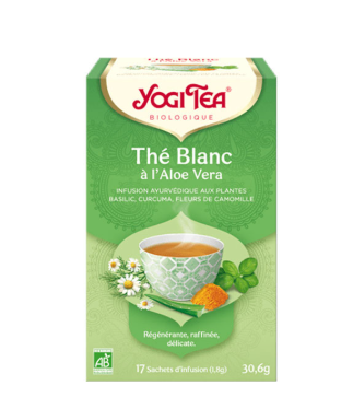 YOGI TEA THE BLANC A L’ALOE VERA 17*1.8G
