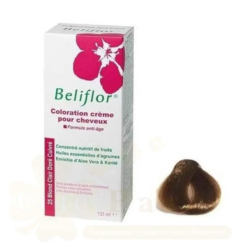 BELIFLOR COLORATION 25 BLOND CLAIR DORE CUIVRE