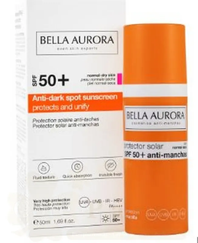 BELLA AURORA FLUIDE SOLAIRE ANTI TACHE SPF50+ PNS 50ML