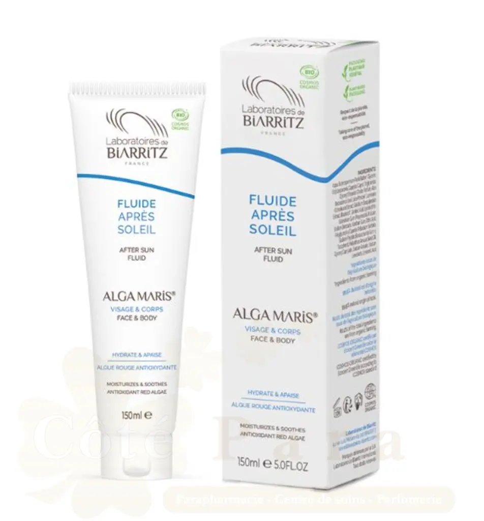 BIARRITZ ALGA MARIS FLUIDE APRES SOLEIL VISAGE ET CORPS 150ML
