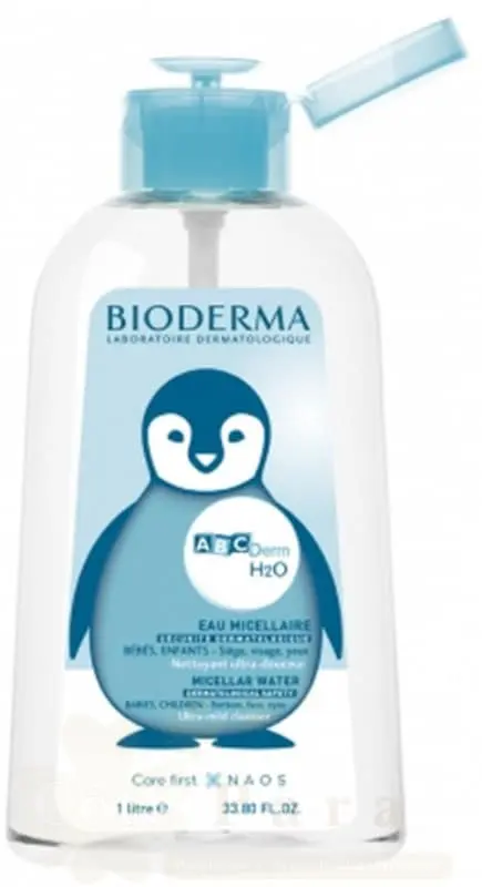 BIODERMA ABCDERM H2O SOLUTION MICELLAIRE 1L POMPE