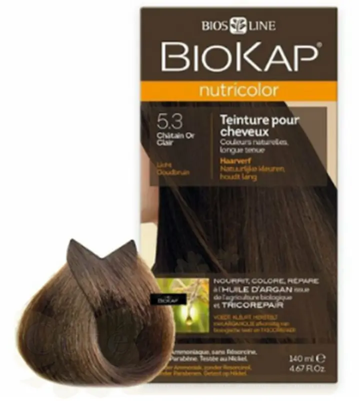 BIOKAP NUTRICOLOR 5.3 CHATAIN OR CLAIR NEW