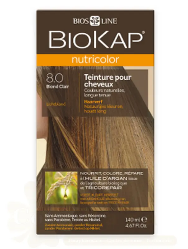BIOKAP NUTRICOLOR 8.0 BLOND CLAIR
