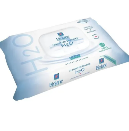 BIOLANE LINGETTES H2O BOITE *72