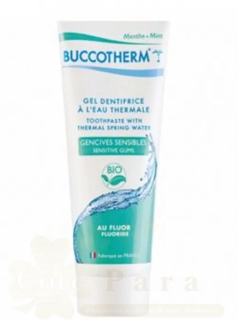BUCCOTHERM GEL DENTIFRICE BIO GOUT MENTHE 75 ML (AVEC FLUOR)