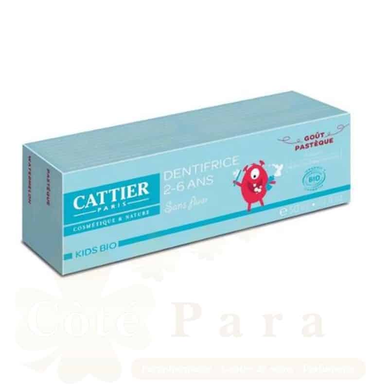 CATTIER DENTIFRICE 2-6 GOUT PASTEQUE 50ML NEW