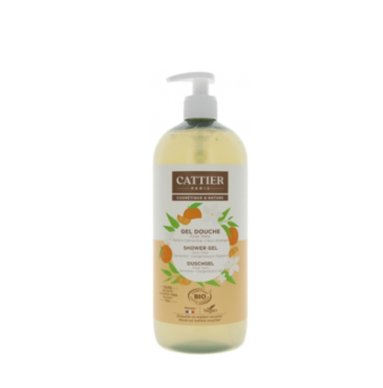 CATTIER GEL DOUCHE ALOE VERA PARFUM CLEMENTINE FLEUR D’ORANGER 1L