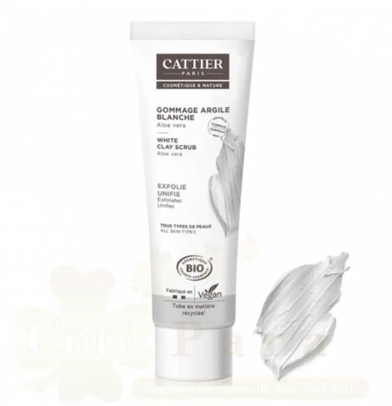 CATTIER GOMMAGE ARGILE BLANCHE 100ML NEW