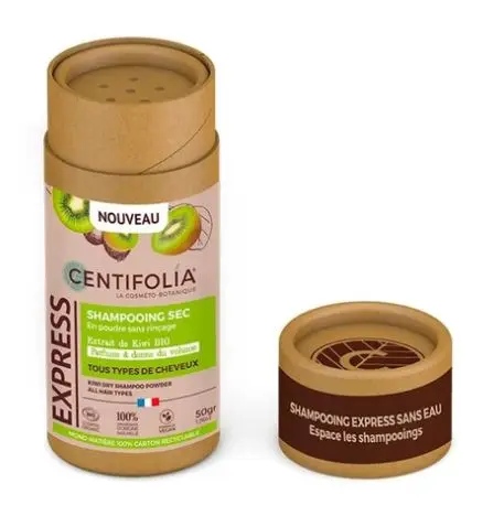 CENTIFOLIA SHAMPOING SEC EN POUDRE KIWI BIO 50G