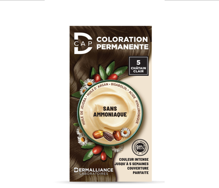D-CAP COLORATION PERMANENTE 5 CHATIN CLAIR