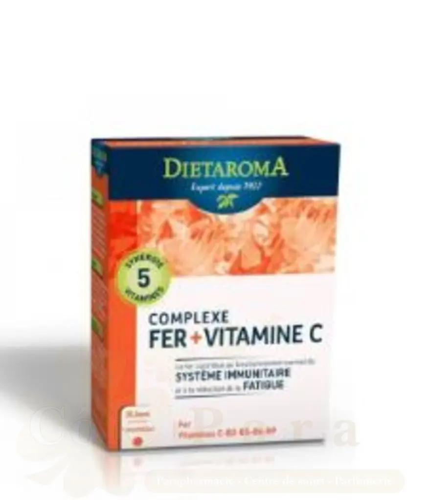 DIETAROMA COMPLEXE FER + VITAMINE C 30 CPS