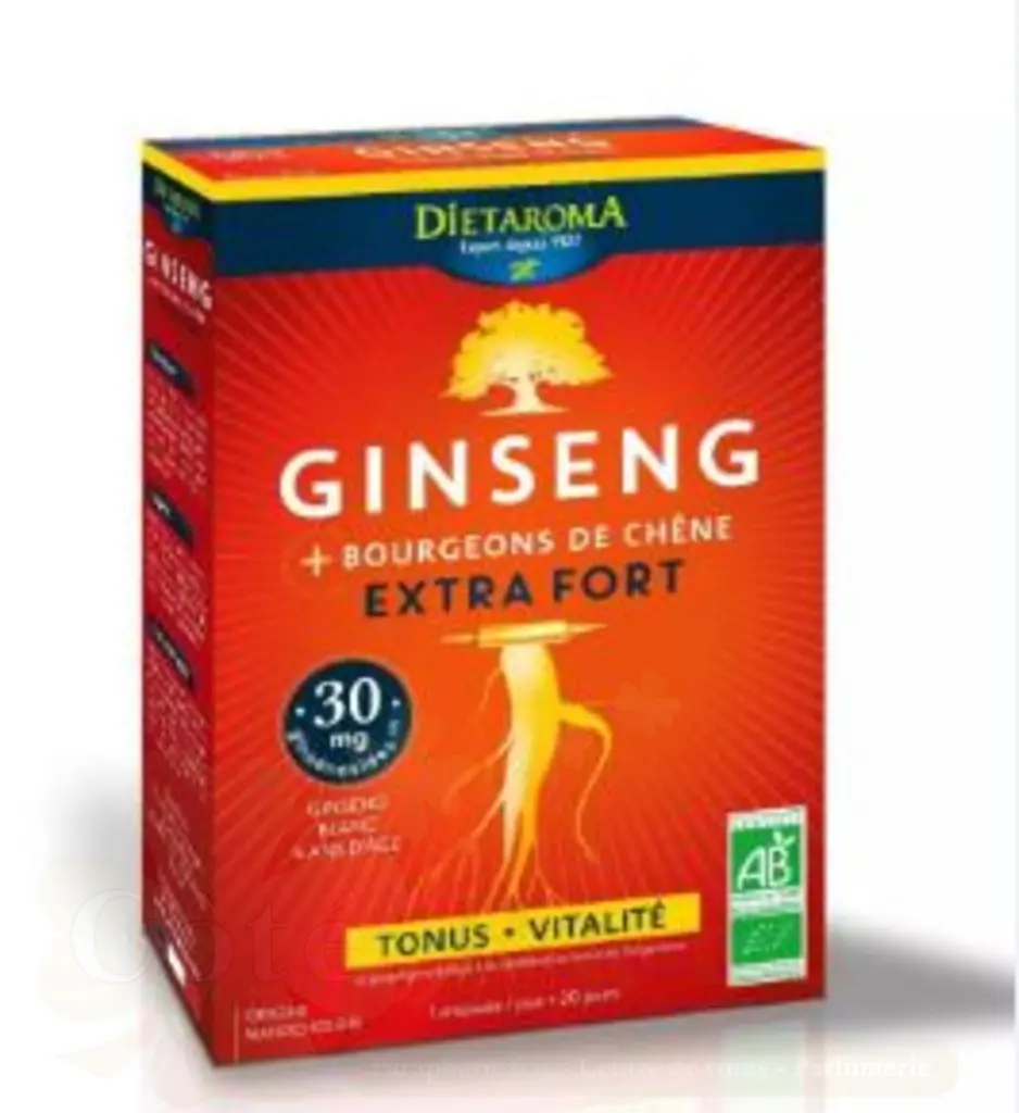 DIETAROMA GINSENG EXTRA FORT BIO 20 AMPOULES