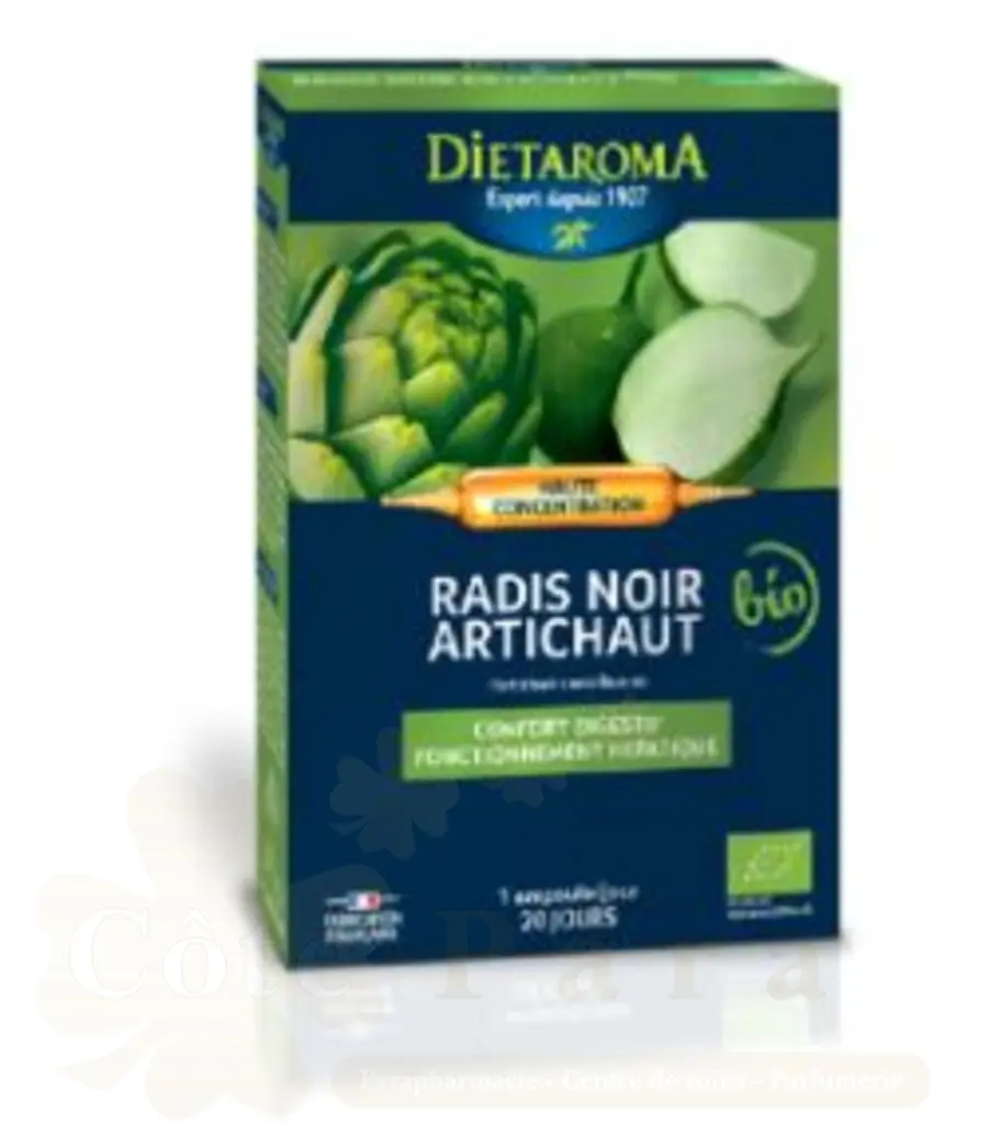 DIETAROMA RADIS NOIR+ARTICHAUT 20 AMPOULES