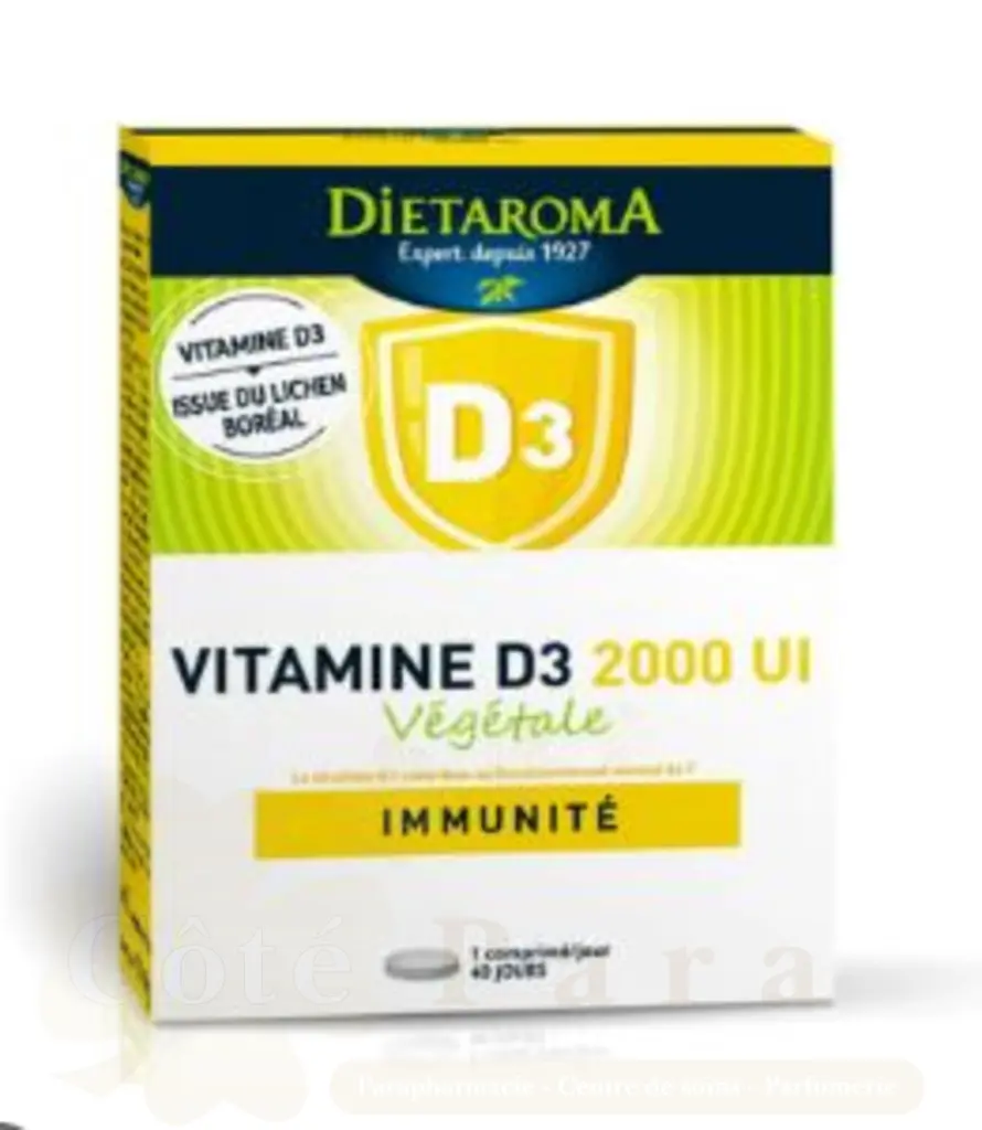 DIETAROMA VITAMINE D3 2000UI VEGETALE 40 COMPRIMES