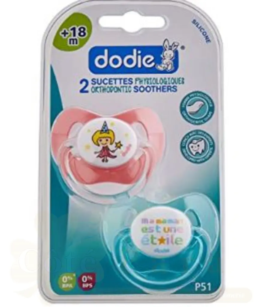 DODIE 2 SUCETTES PHYSIOLOGIQUE P51 18M+