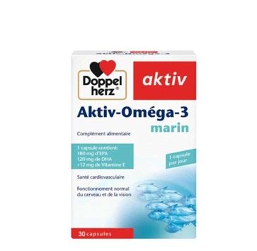 DOPPEL HERZ AKTIV OMEGA 3 MARIN 30 CAPSULES