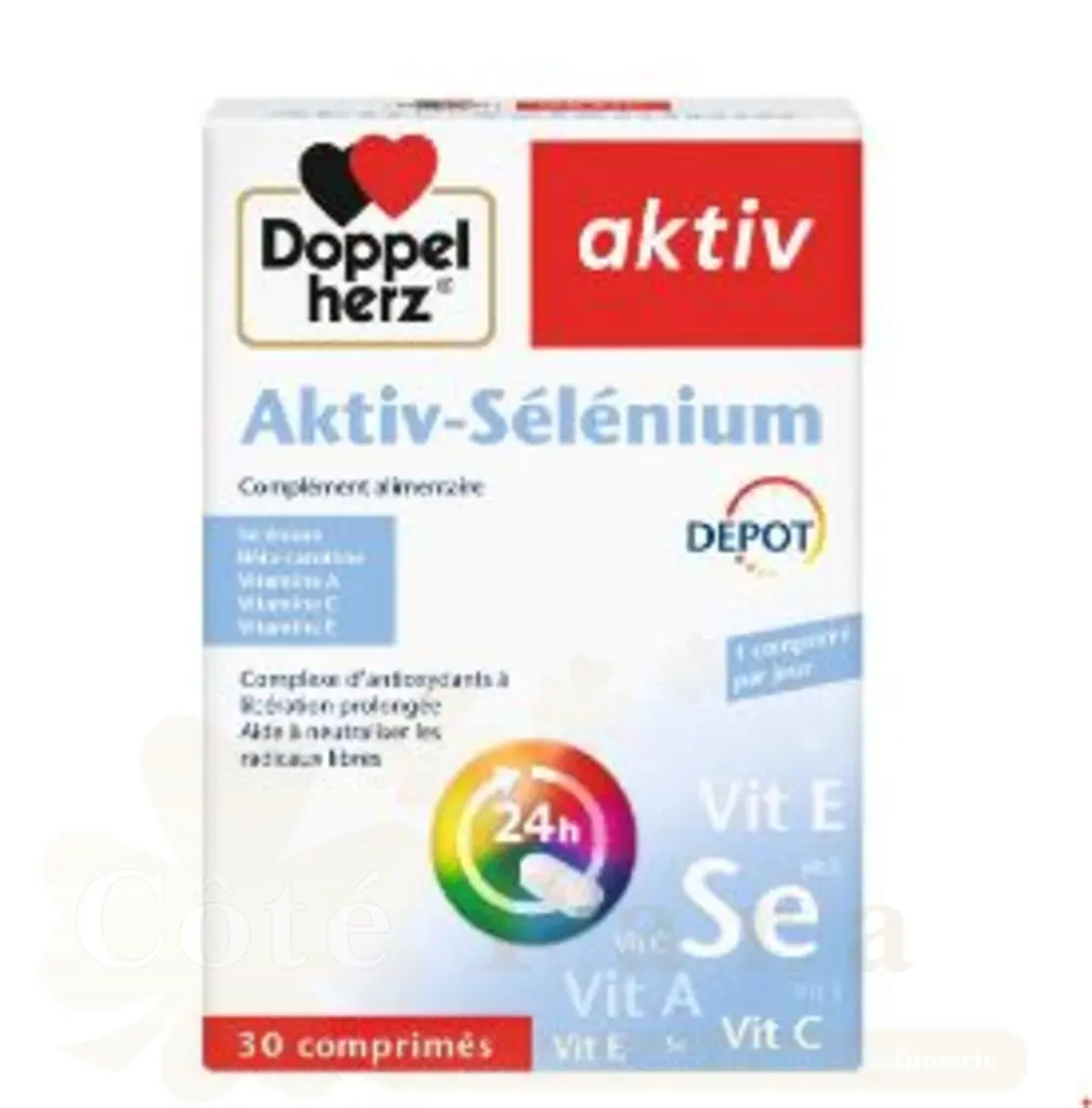 DOPPEL HERZ AKTIV SELENIUM 30 COMPRIMES