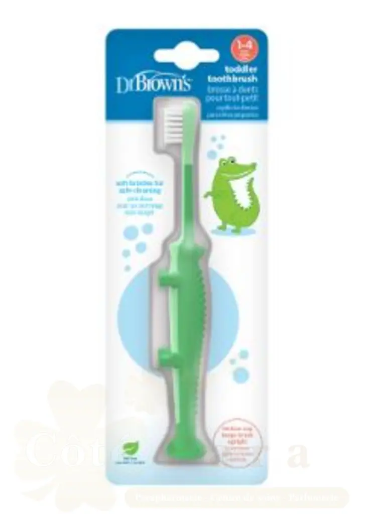 DR BROWNS BROSSE A DENT CROCODILE 1-4 ANS HG059