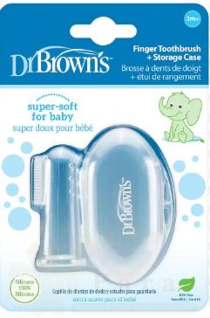 DR BROWNS FINGER TOOTHBRUSH +STORAGE CASE HG010