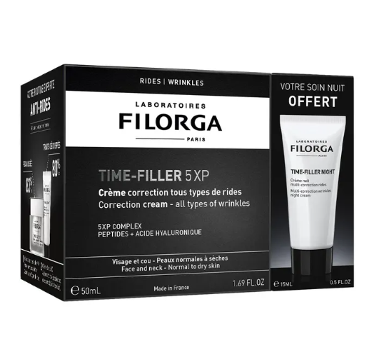 FILORGA COFFRET TIME FILLER 5XP CREME 50ML +SKIN PREP MOUSSE NETTOYANTE 30ML