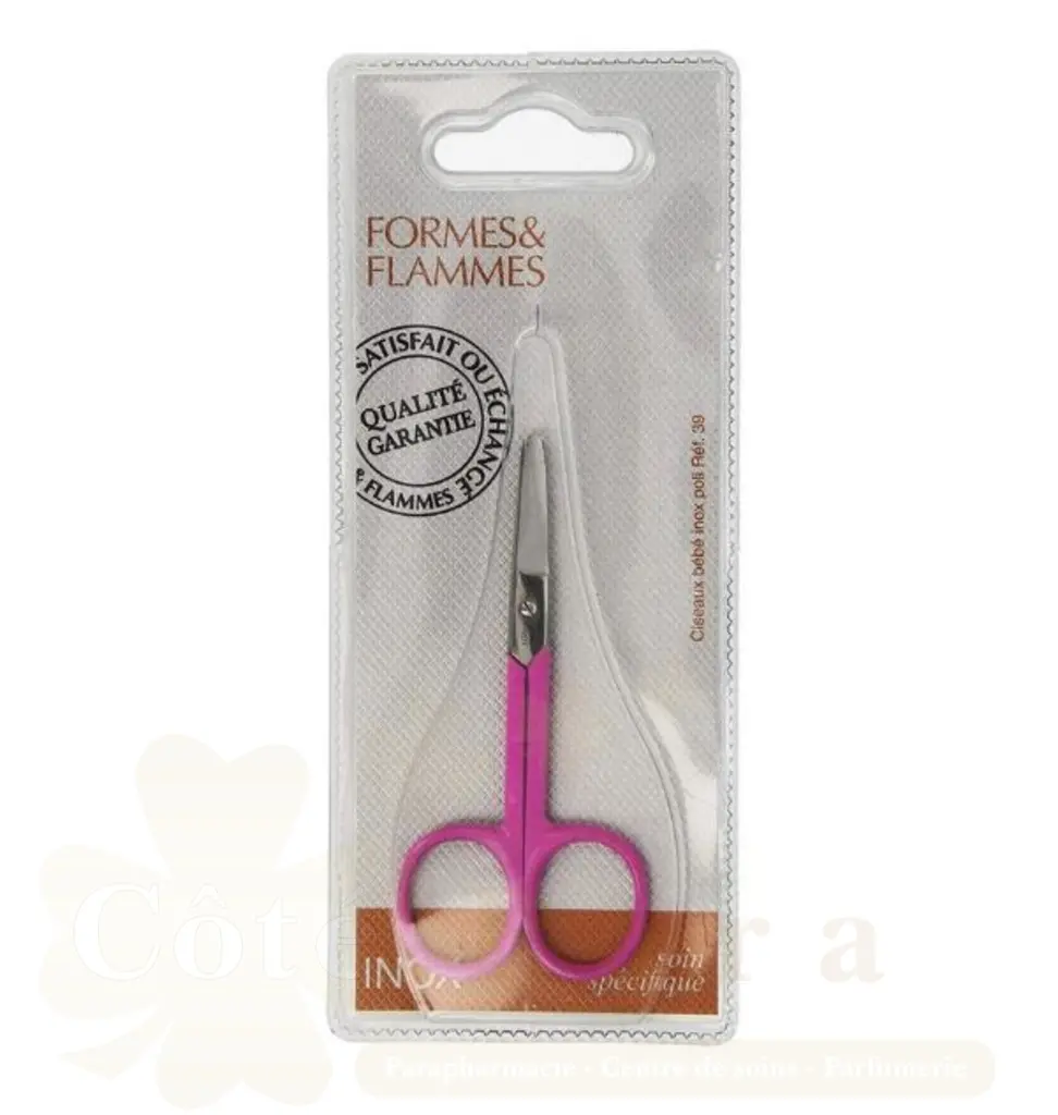 FORMES&FLAMMES CISEAUX BEBE INOX POLI REF 39