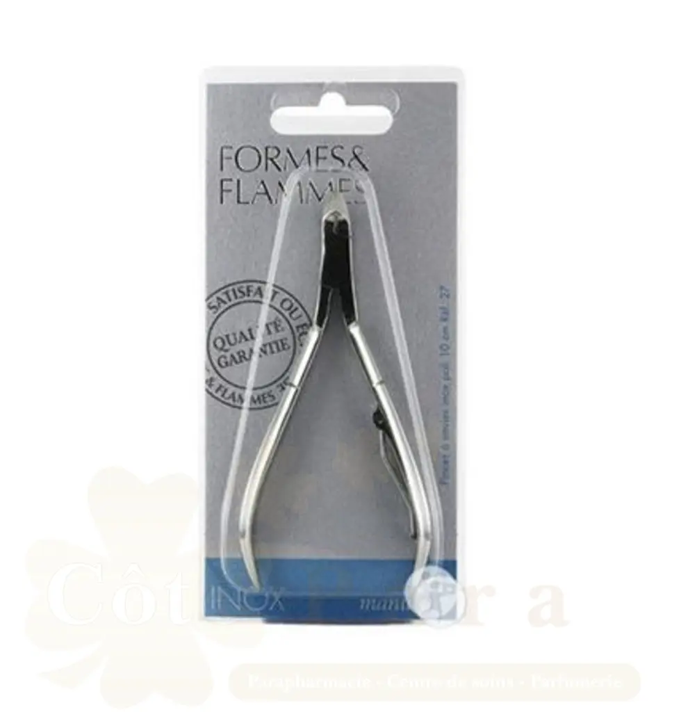 FORMES&FLAMMES PINCE A ENVIES ACIER INOXYDABLE POLI 10CM REF27