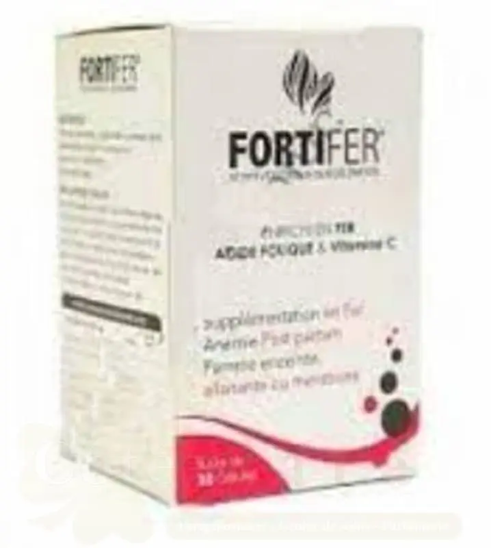 FORTIFER FER ACIDE FOLIQUE ET VITAMINE C 30 GELULES