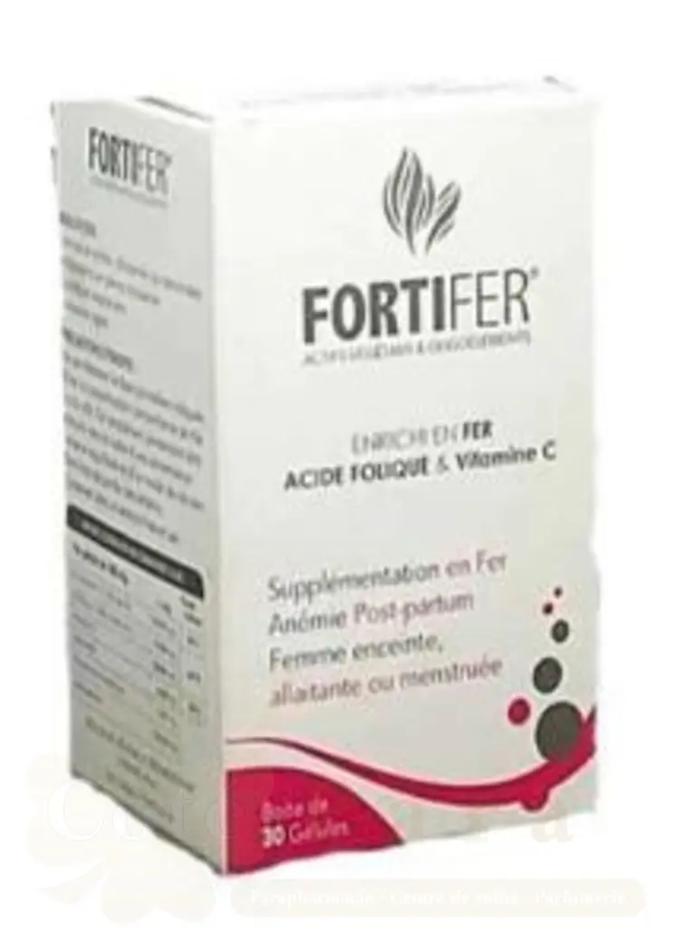 GENOFER FER+ACIDE FOLIQUE+VITAMINE C 30 GELULES