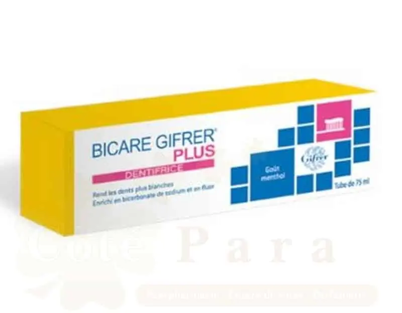 GIFRER BICARE PLUS DENTIFRICE BLANCHEUR 75ML