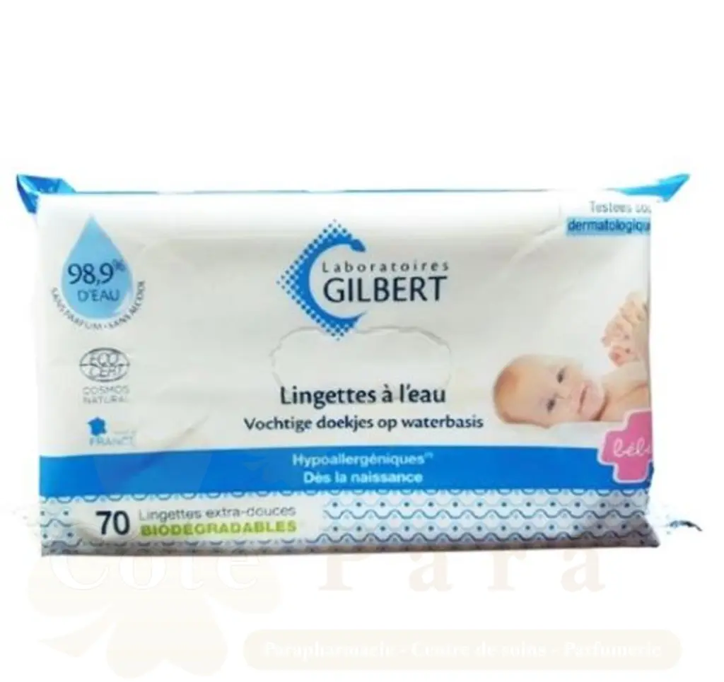 GILBERT LINGETTES ? L’EAU 70U BIODEGRADABLES