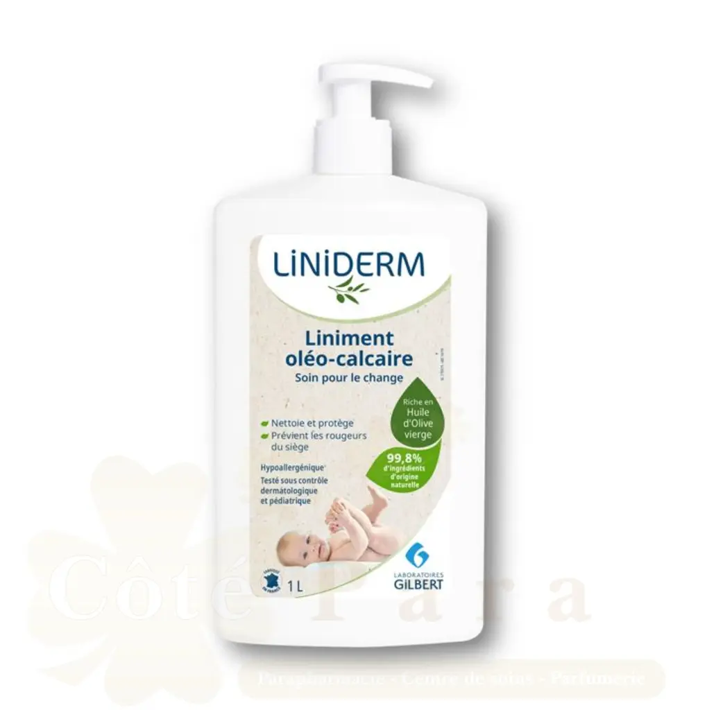 GILBERT LINIDERM LINIMENT OL?O-CALCAIRE CERTIFIER BIO POMPE 1L