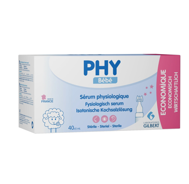GILBERT PHY SERUM PHYSIOLOGIQUE 40*5ML