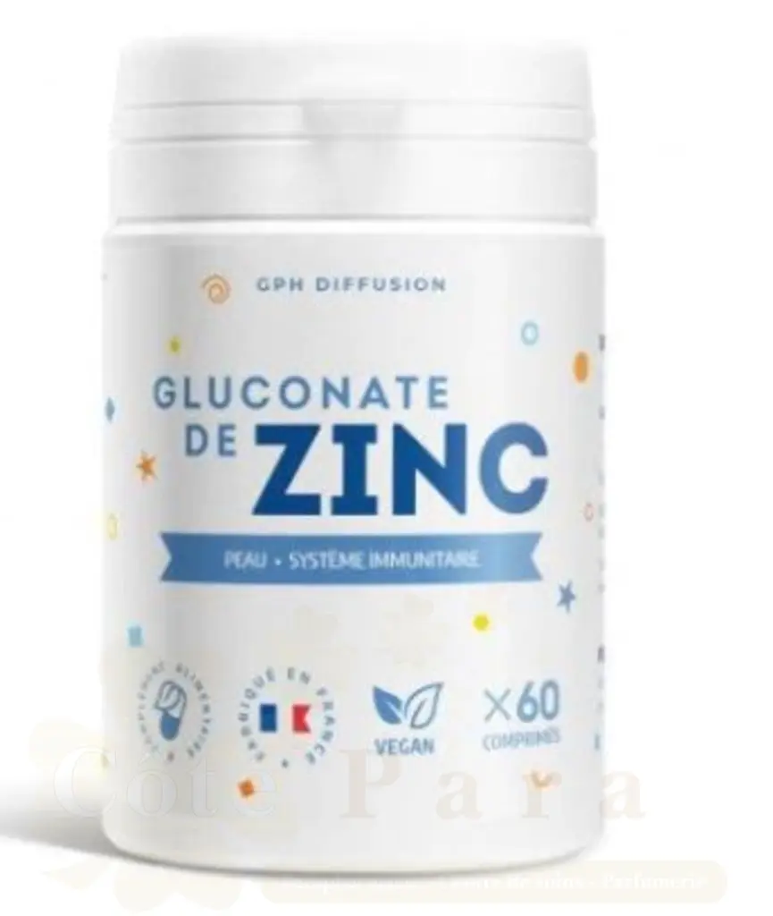 GPH DIFFUSION GLUCONATE DE ZINC 60 COMPRIMES