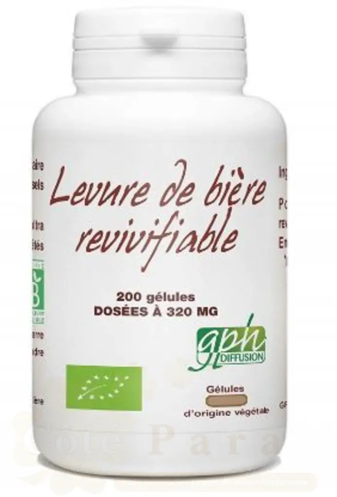 GPH DIFFUSION LEVURE DE BIERE REVIVIFIABLE 200 GELULES