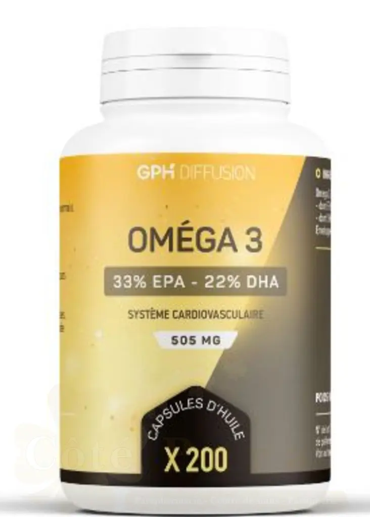 GPH DIFFUSION OMEGA 3 200 CAPSULES