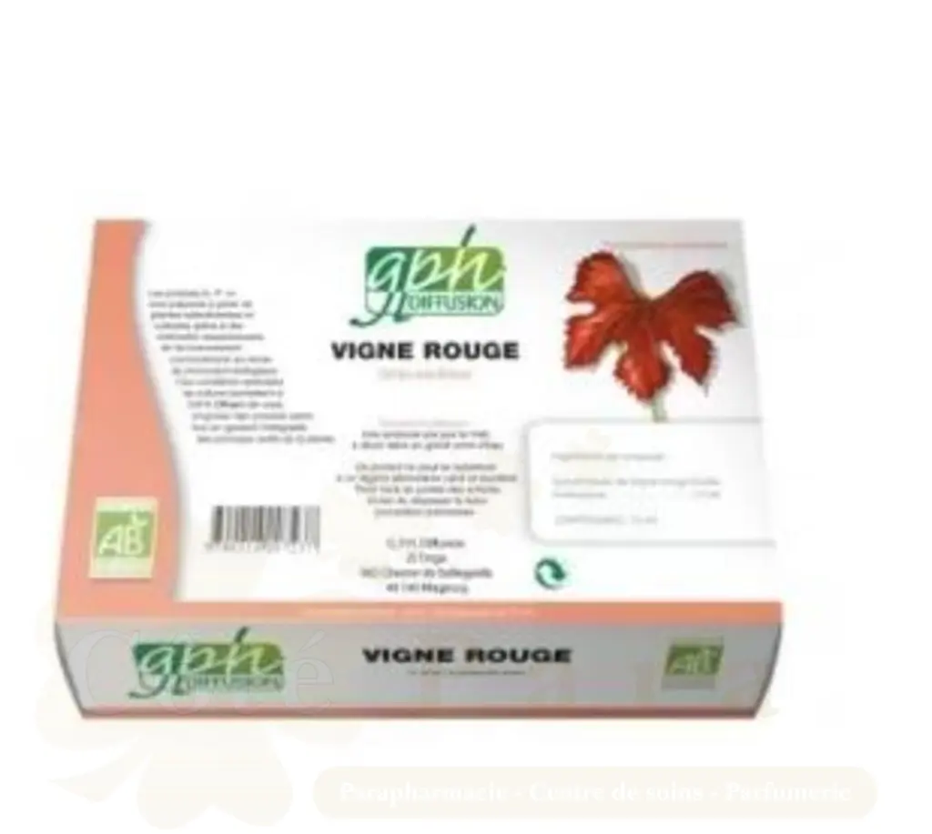 GPH DIFFUSION VIGNE ROUGE 20 AMPOULES