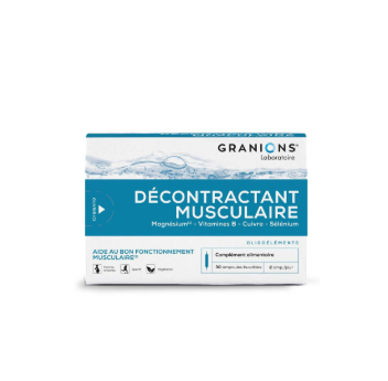 GRANIONS DECONTRACTANT MUSCULAIRE 30 AMPOULES