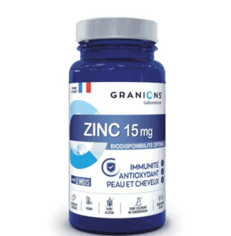 GRANIONS ZINC 15MG 60 GELULES