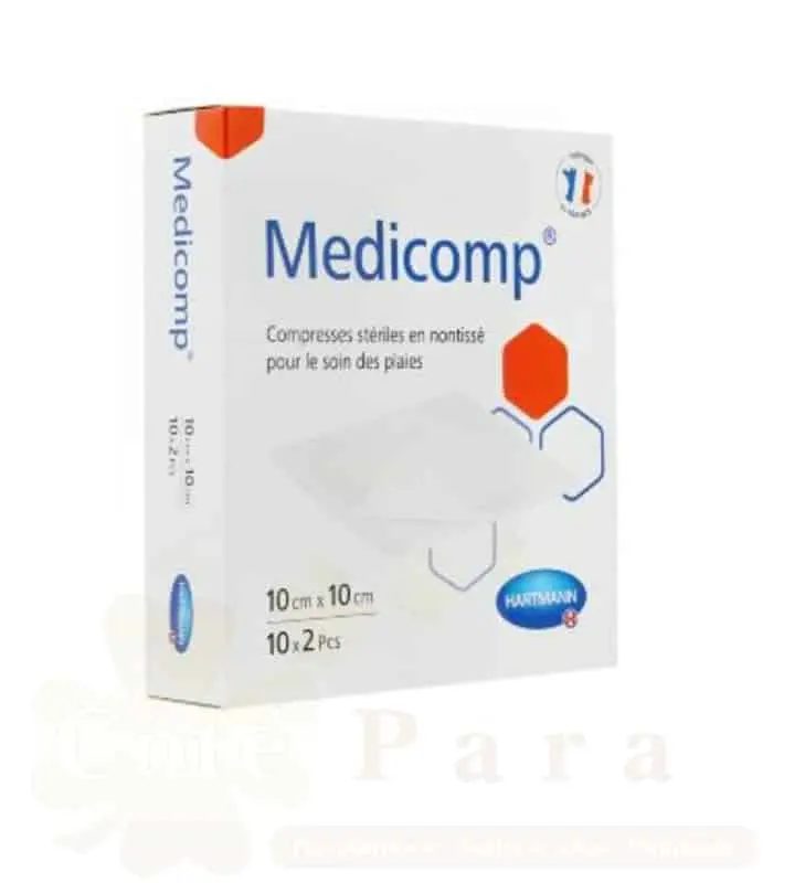 HARTMANN COMPRESSES MEDICOMP 10CM*10CM (20PSC) REF411042