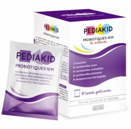 INELDEA PEDIAKID PROBIOTIQUES 10M GOUT NEUTRE 10 SACHETS