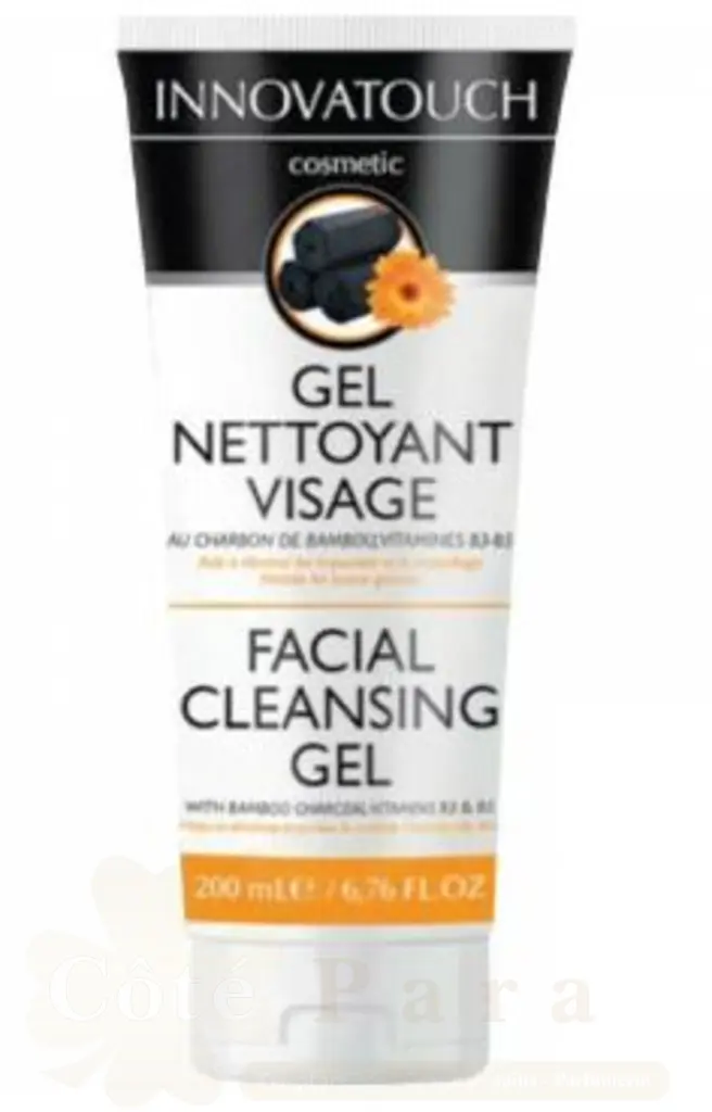 INNOVATOUCH GEL NETTOYANT VISAGE AU CHARBON TUBE 200 ML