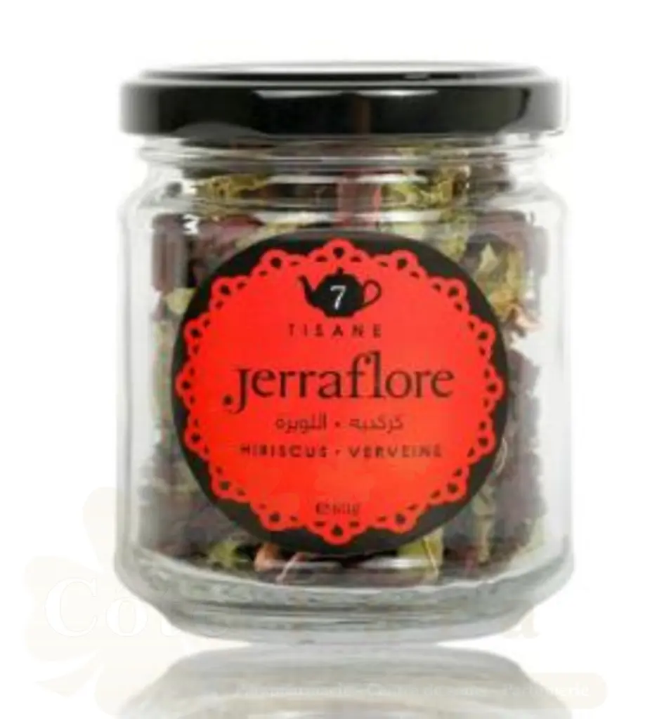 JERRAFLORE TISANE N7 HUBISCUS+VERVEINE 60G